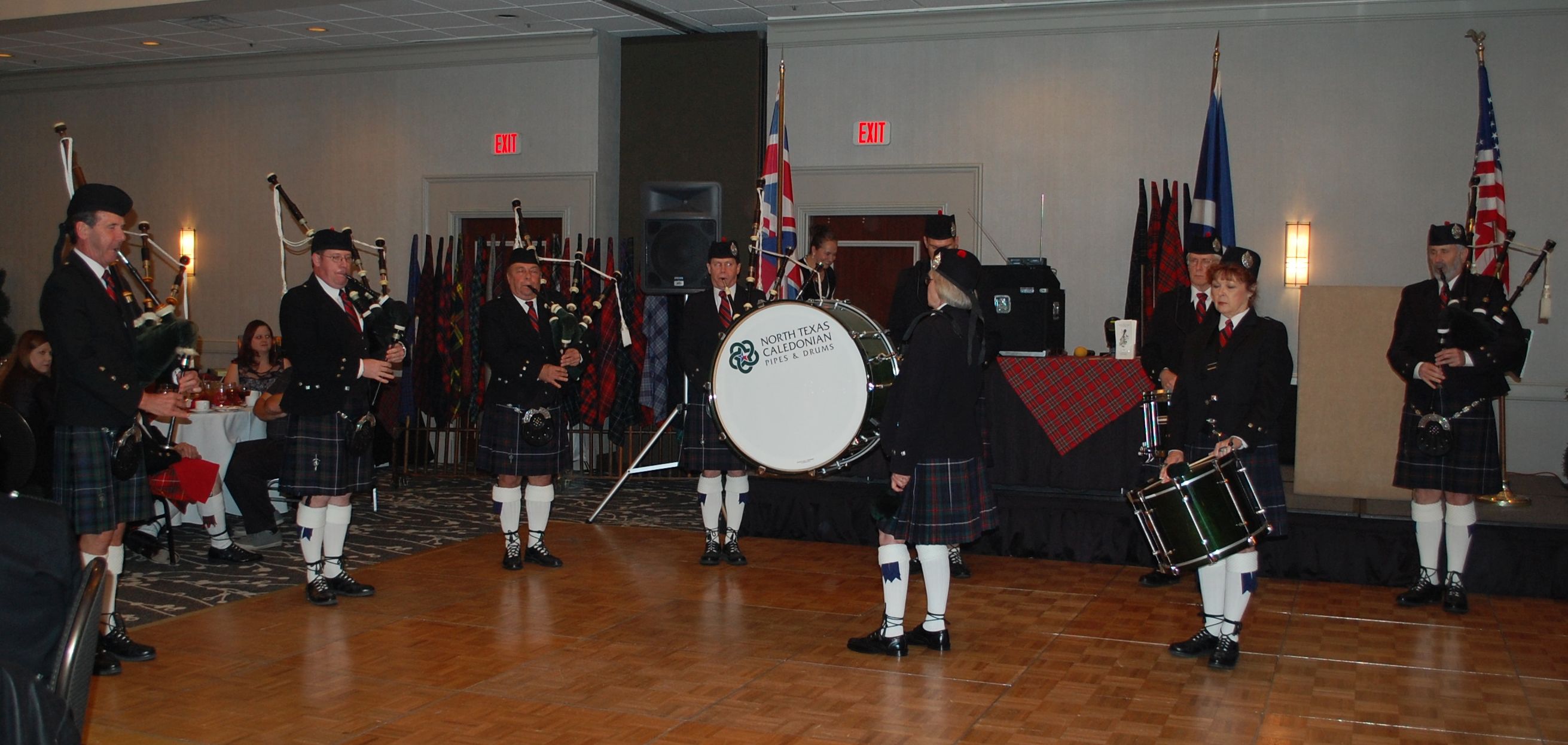 The North Texas Caledonian Pipes and Drums.
